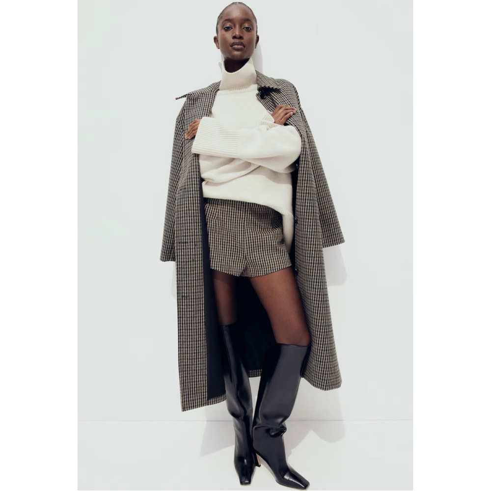 NWOT H&M Premium Cashmere and Wool Blend Turtleneck Sweater size medium - Picture 3 of 6